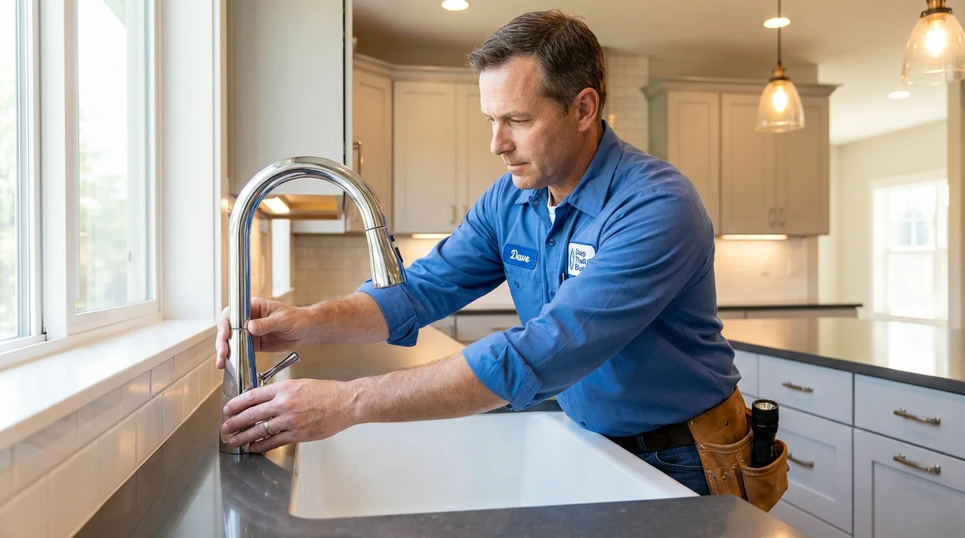 Kitchen faucet installation by Johns Plumbing LLC in Garfield
